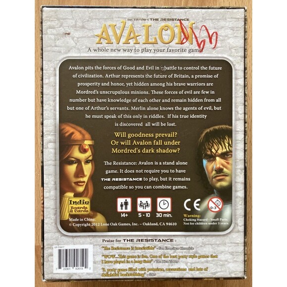 Don Eskridge's The Resistance: Avalon (2012) • Indie Boards & Cards - Picture 3 of 4